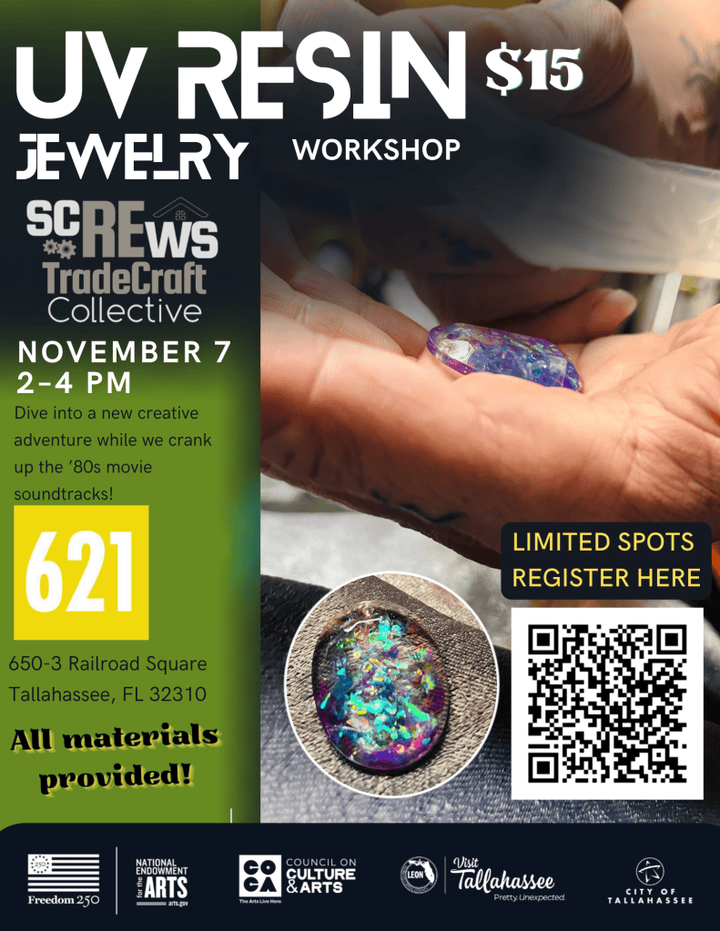 Beginner UV Resin Jewelry Workshop